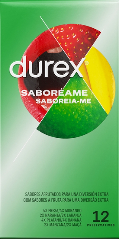 DUREX SABOREAME Preservativos de sabores afrutados varios