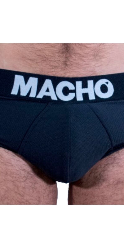 MACHO - MS30NG SLIP NEGRO S Prenda lencería erótica masculina cómoda y adaptable