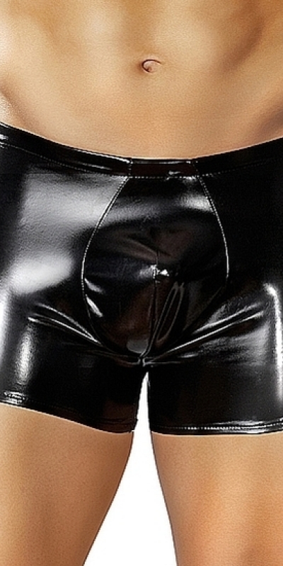 MALE POWER  SHINY Boxer efecto latex negro