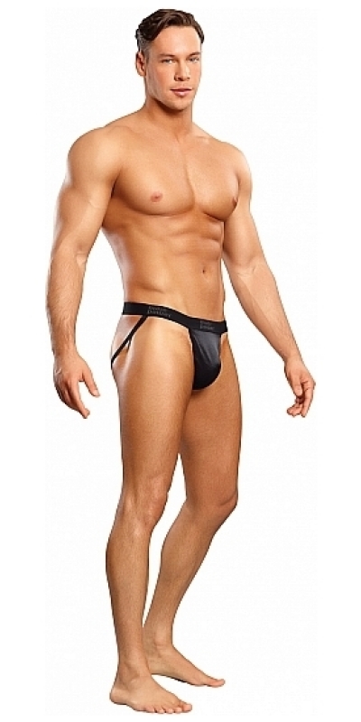 MALE POWER JOCK Power suspensorio satinado negro