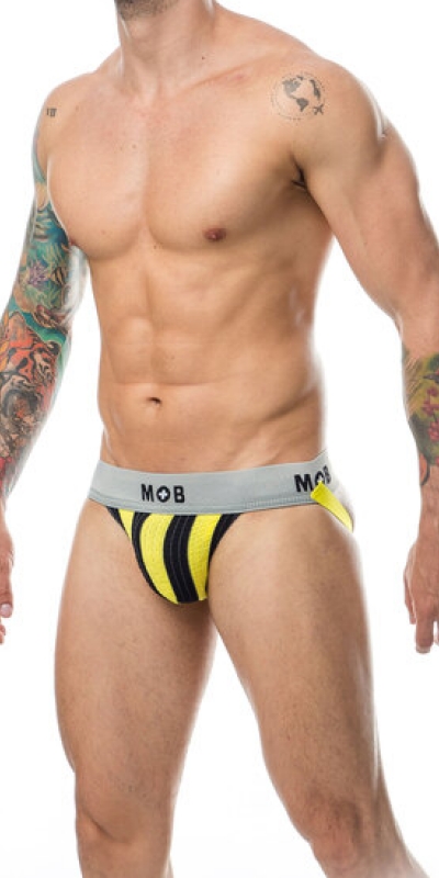 MOB STRIPE CLASSIC JOCK YELLOW Tanga de rayas amarillas y negras perfecto para seducir