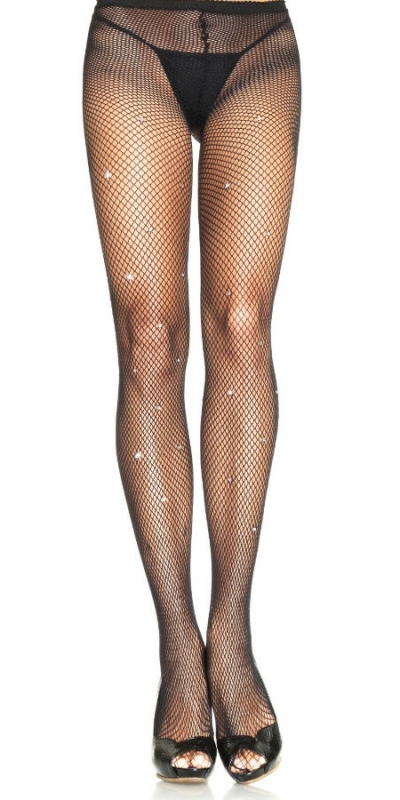 PANTYHOSE  SHINY Pantyhose negro con detalles brillantes para mujer