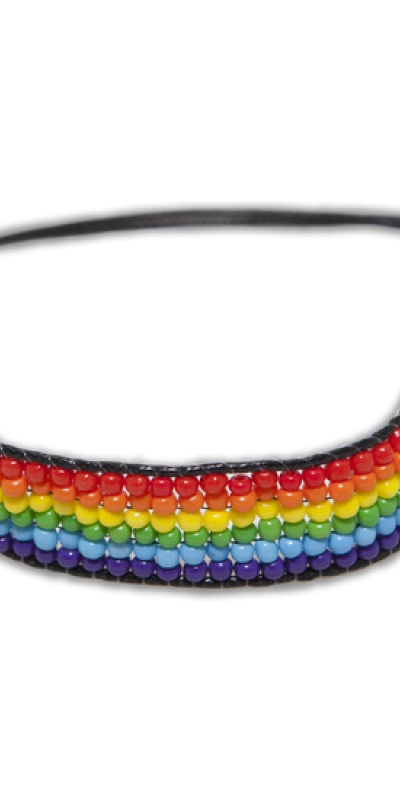 PULSERA MUCHAS BOLITAS BANDERA Pulsera colorida con bolitas, símbolo lgbt