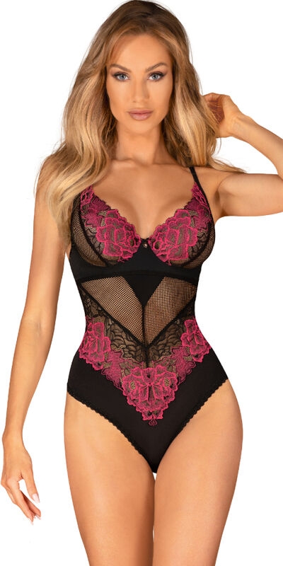 ROSENTY TEDDY XS/S Lencería elegante y ajustable con detalles florales