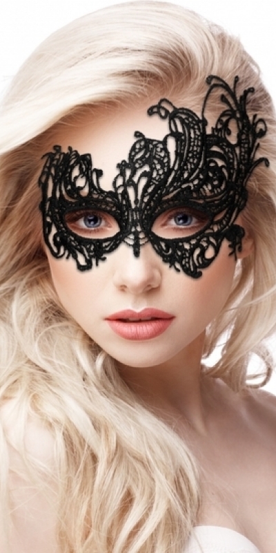 ROYAL MASK Máscara fantasia royal black lace - preta