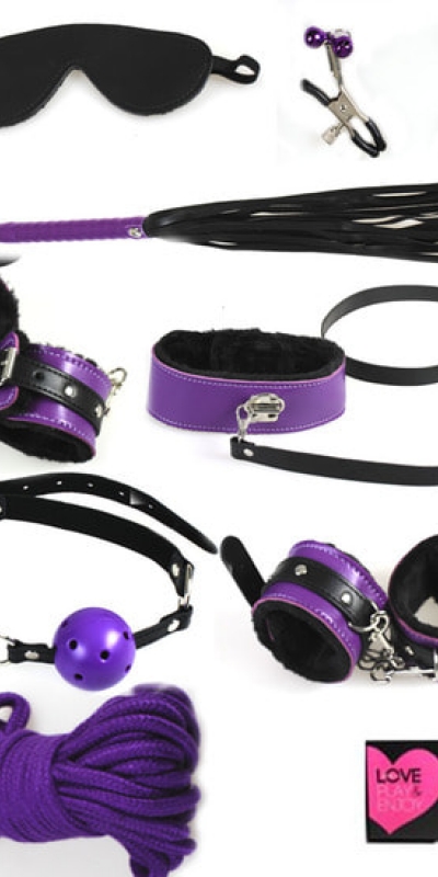 SENAT Set para juegos de bondage con tu pareja morado