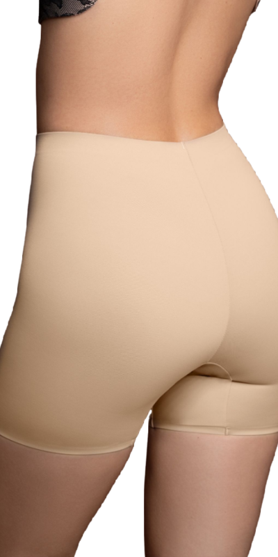 SHORTS LIGEROS BEIGE Shorts de control ligero para realzar figura