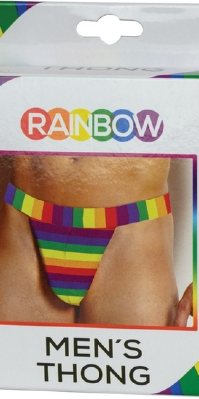 TANGA ARCOIRIS String masculin avec un design coloré et attrayant.