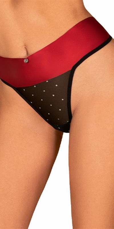 TANGA LAZO SEDUCTOR  Tanga de lencería seductora con detalles brillantes