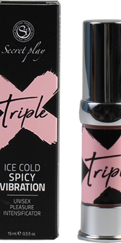 TRIPLE X Gel que combina frío, efecto picante y vibración unisex