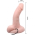 Dildo vibrador realista para estimulación vaginal y anal