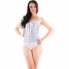 Set de corset con tanga + esposas + antifaz