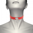 Collar ajustable de cuero vegano para bdsm