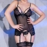 Corset elegante, sensual, con encaje y transparencias