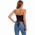 Corset negro con detalles elegantes, ideal ocasiones