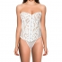 Corset blanco con detalles y tanga a juego