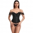 Corset negro con detalles estampados para ocasiones especiales