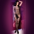 Bodystocking negro calado, elástico y sensual