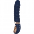 Vibrador de silicona azul oscuro con detalles