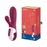 Vibrador hot bunny com efeito de calor bunny app satisfyer connect