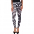 Legging estampado gris, corte hasta los pies