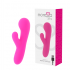 Vibrador de silicona recargable con doble estimulación