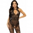 Bodystocking de red con detalles sensuales y elástico