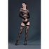 Set di lingerie: body + calze nere