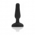 Vibrador novice plug com controle - preto