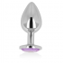 Plug anal pesado con cristal decorativo brillante