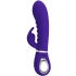 Vibrador lila con estimulación punto G y clítoris