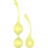 Conjunto de bolas kegel amarillas lemon squeeze