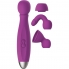 Vibrador queenpin con 3 extensiones y silicona