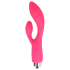 Vibrador con rabbit de silicona en rosa