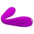 Vibrador flexible de silicona con 12 funciones para estimulación simultánea del punto g y